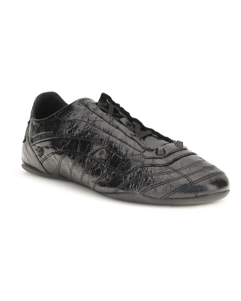 Balenciaga Men's Sneakers City Black-Silver Calf Leather (bos Taurus) Trainers Black/silver Black