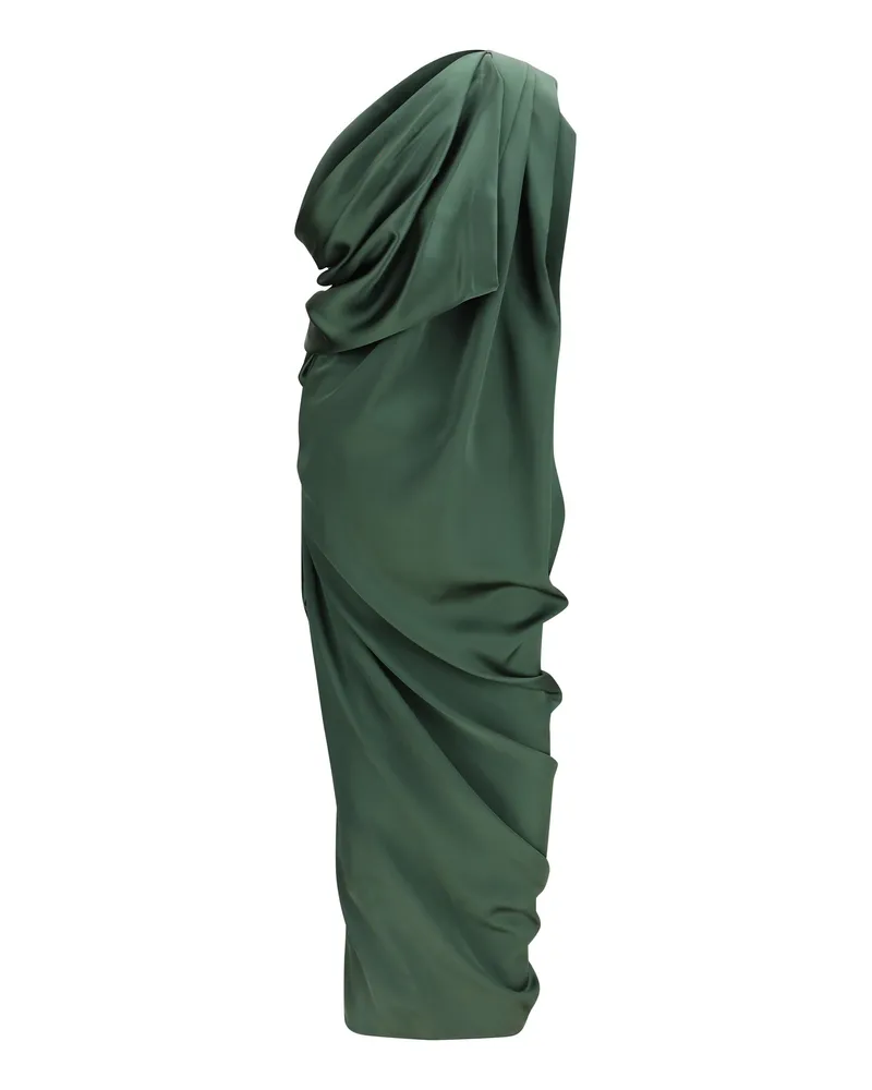 Vivienne Westwood Women's Draped Midi Dress Green Polyester Green