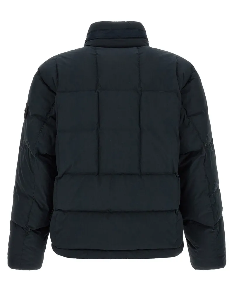 Stone Island Quilted Cotton Down Jacket — Blue Blue