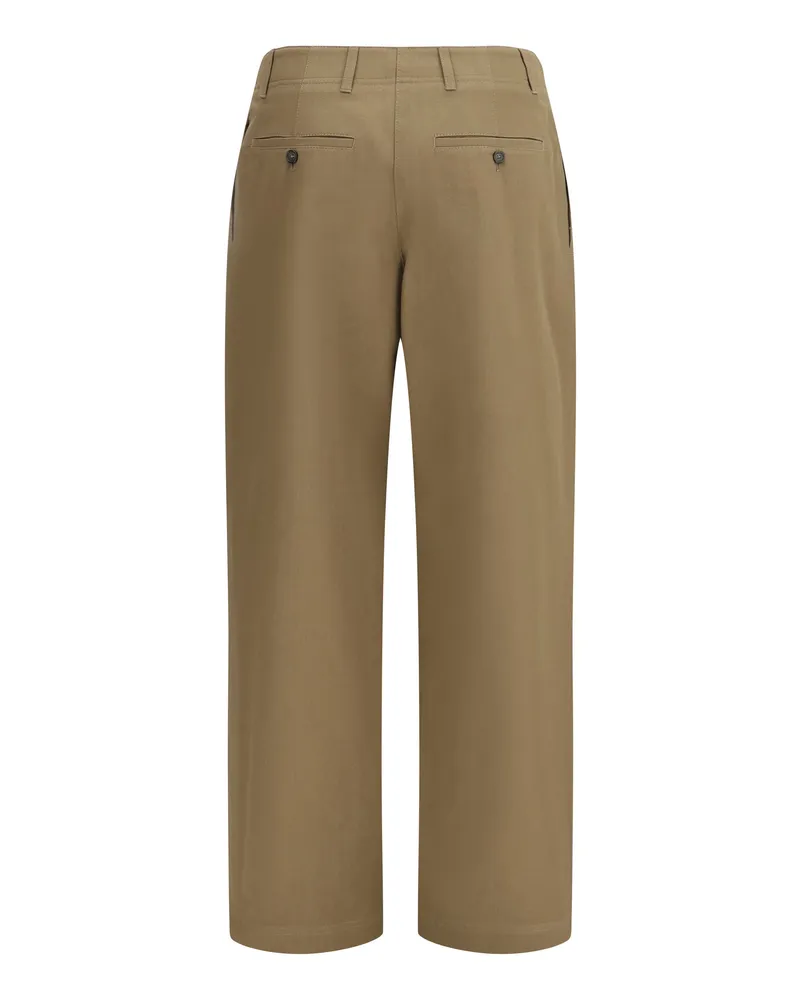 Totême Women's Straight-Leg Trousers Hazel Cotton Beige