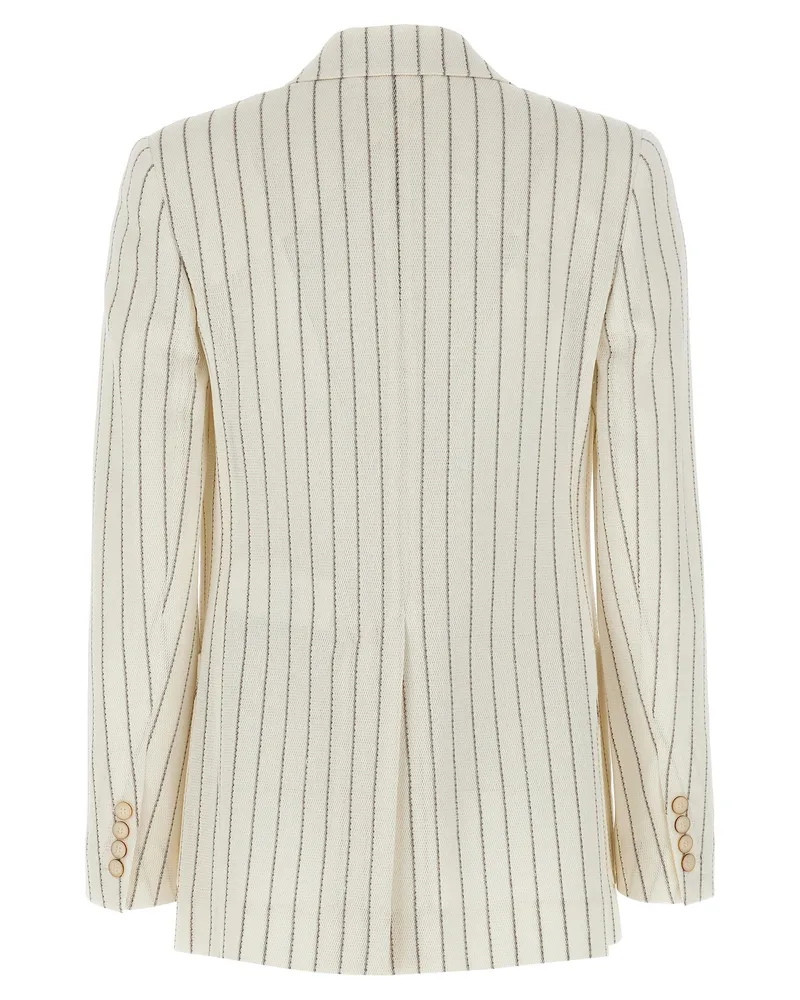 Max Mara Women's White Cotton Blazer Clothing White
