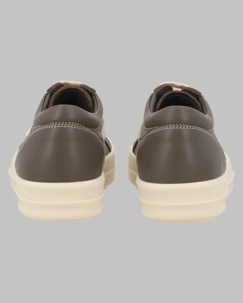 Rick Owens Brown Leather Sneaker — Brown Brown