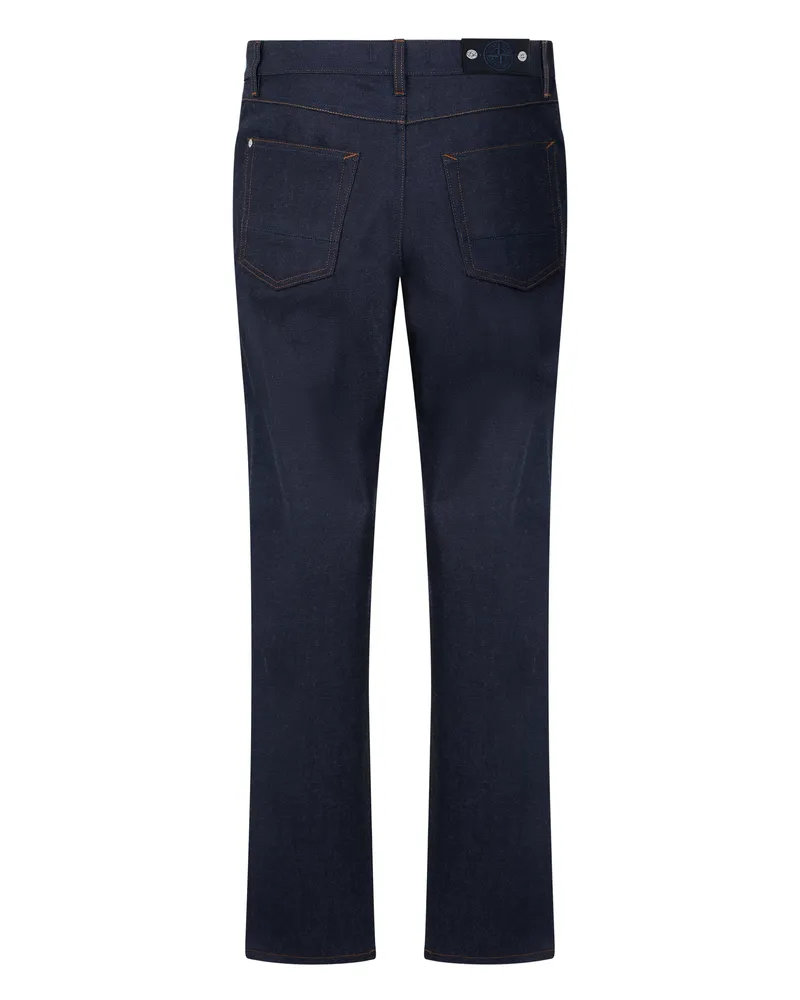Stone Island Men's Straight Jeans Blue Cotton Regular & Straight-Leg Blue