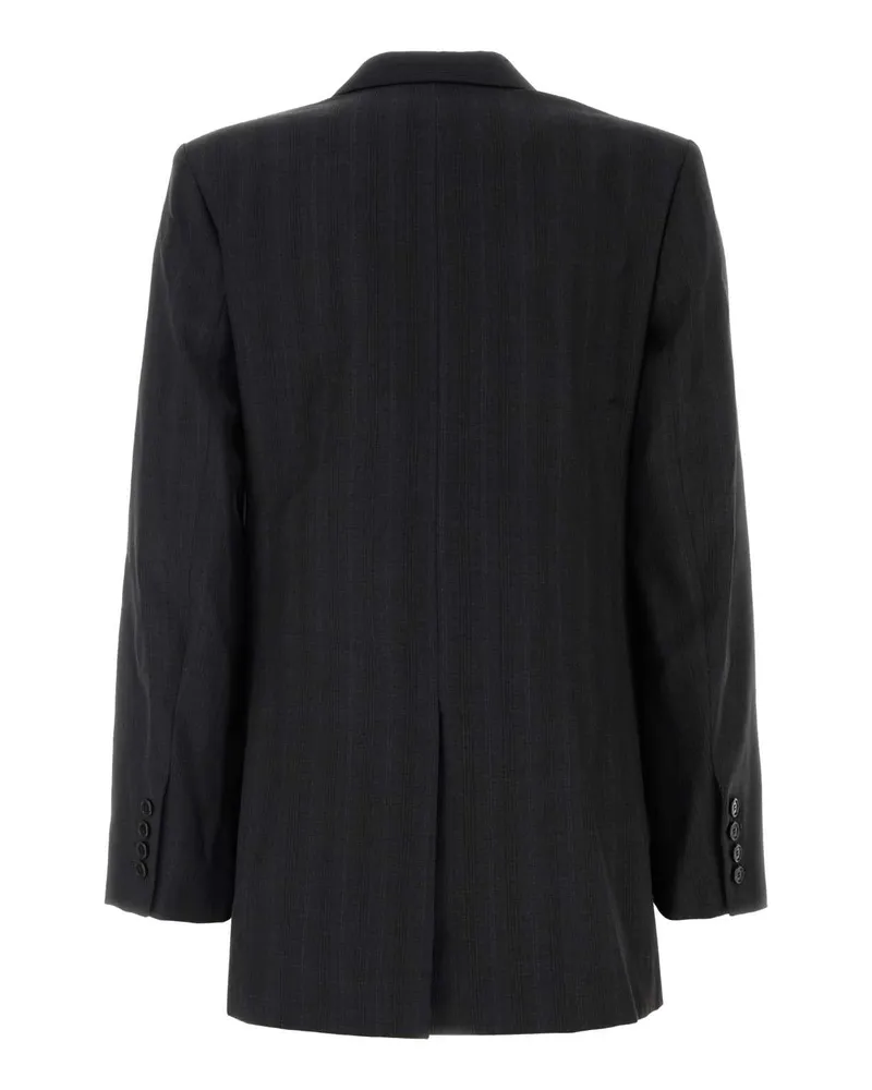 Isabel Marant Virgin Wool Double-Breasted Blazer — Black Black