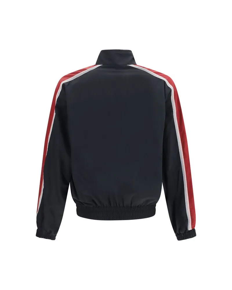 Versace Men's Black Polyamide Bomber Clothing Black
