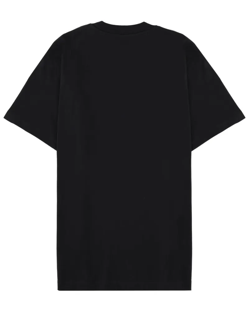 Moschino Logo-Print Cotton T-Shirt — Black Black