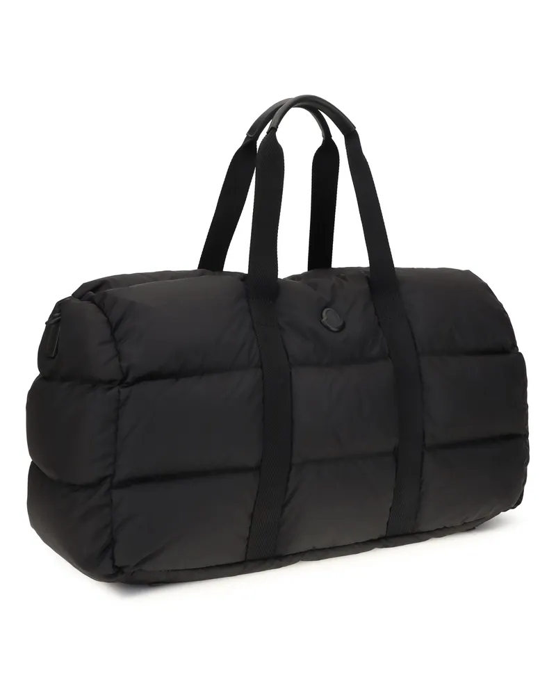 Moncler Men's Caradoc Duffle Travel Bag Black Polyester Suitcases Black