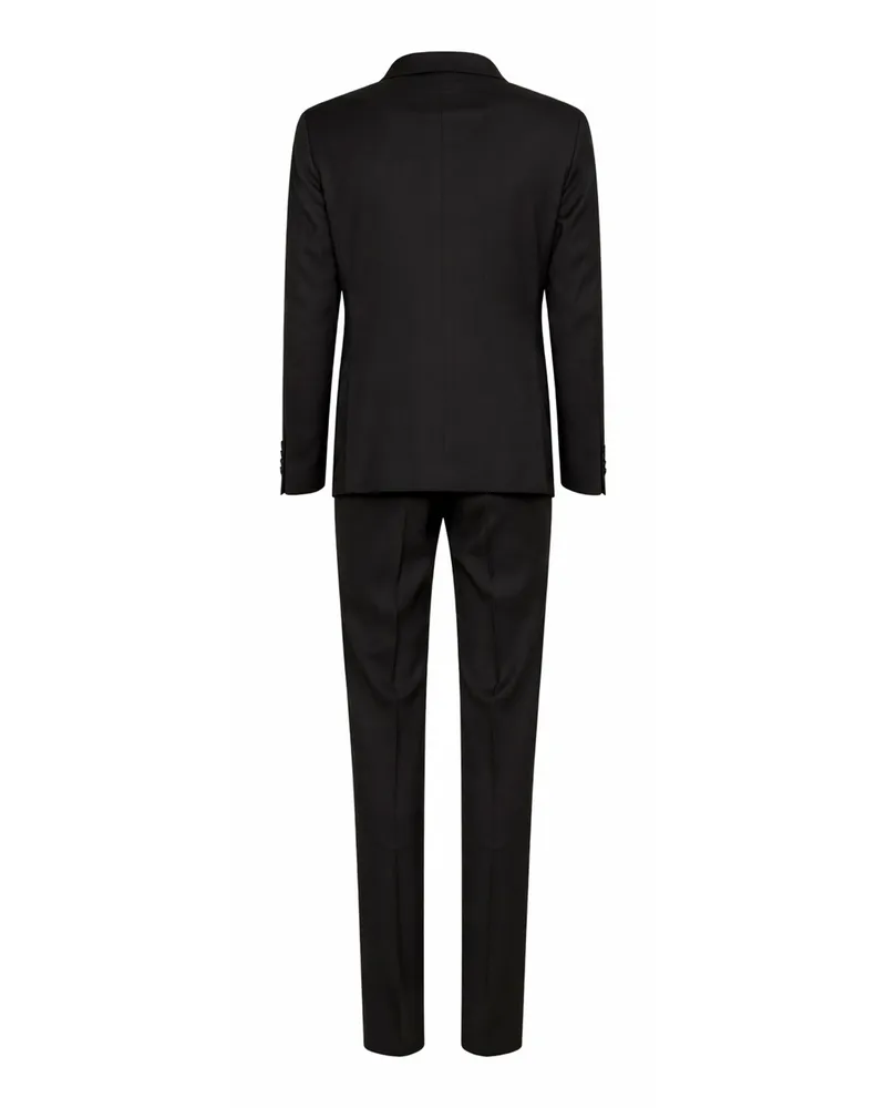 Tagliatore Men's Suit Vesuvio Dark Brown Virgin Wool Suits Brown