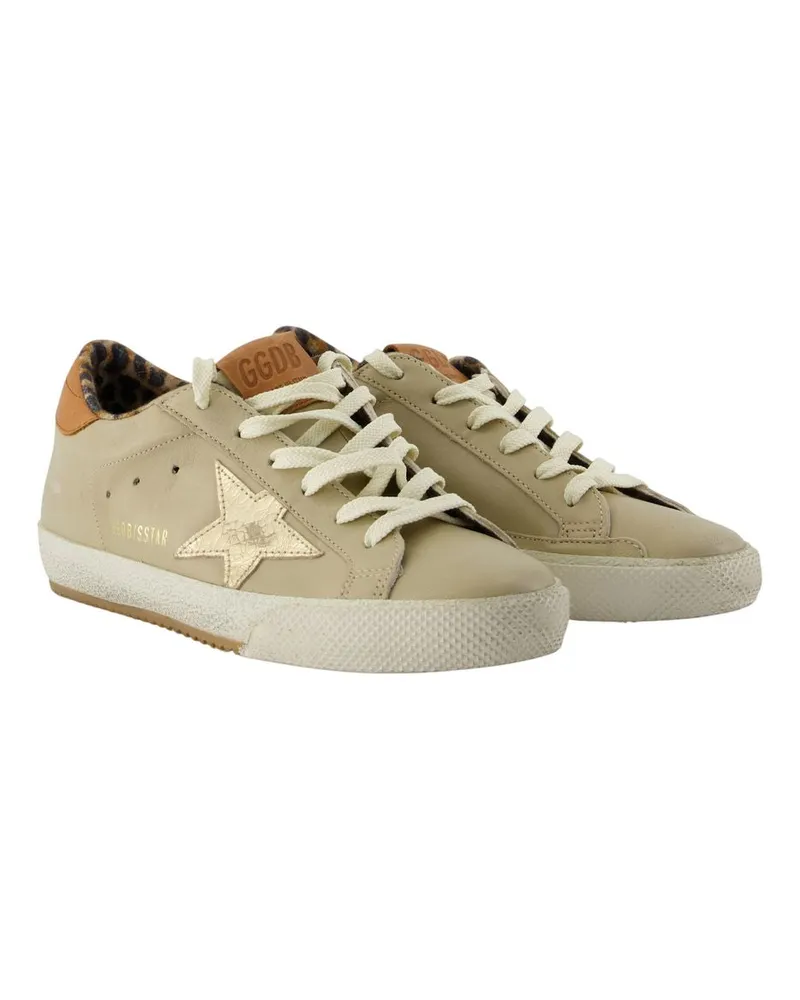 Golden Goose Women's Super Star Sneaker Beige Calfskin Beige