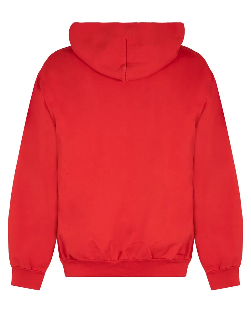 Local Authority Men's Red Cotton Hoodie Jumpers Sweater Red