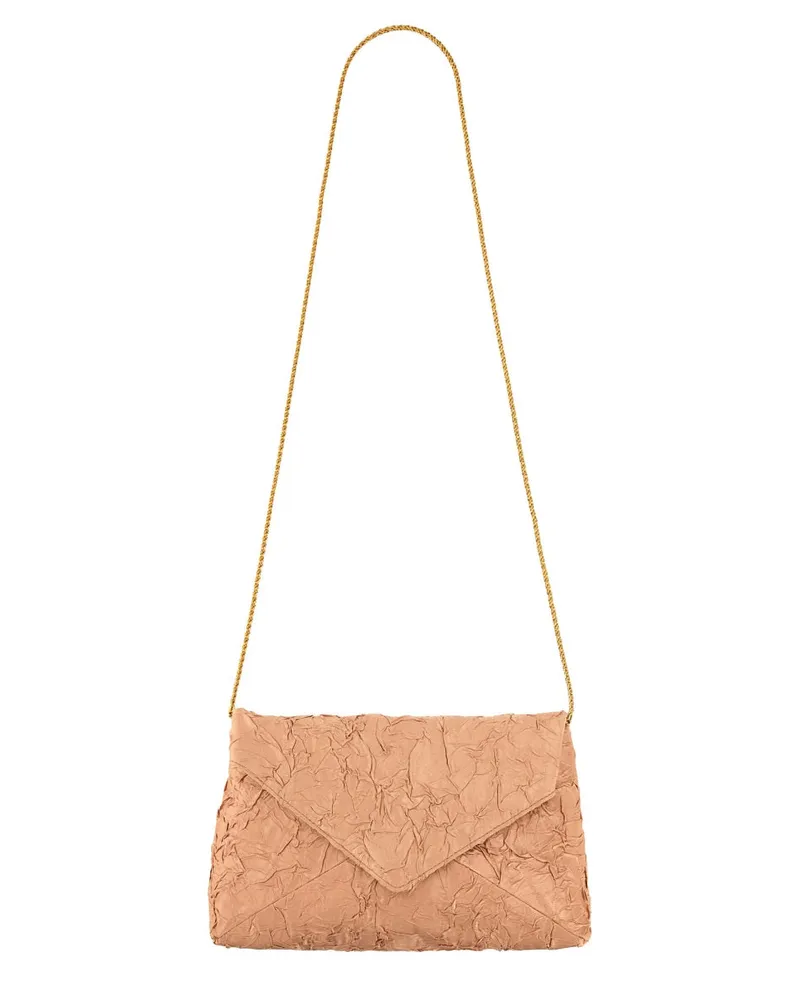 Dries van Noten Viscose-Cotton Blend Shoulder Bag — Beige Beige