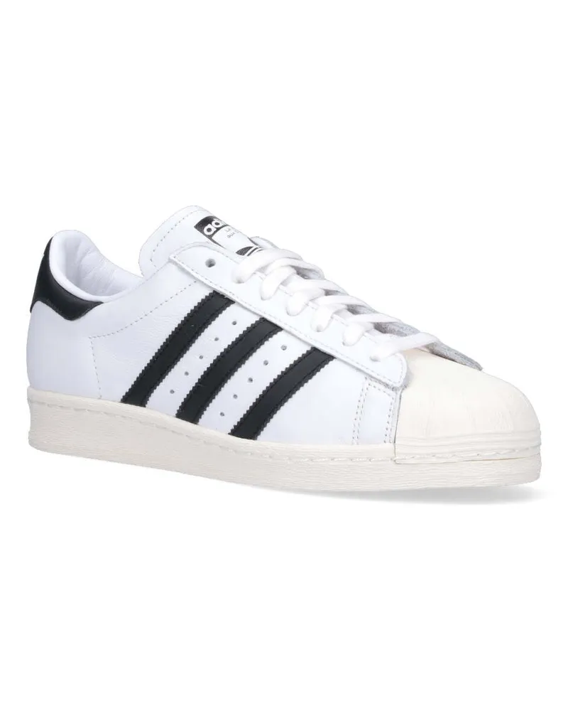 adidas Men's Trefoil Sneaker White Leather White