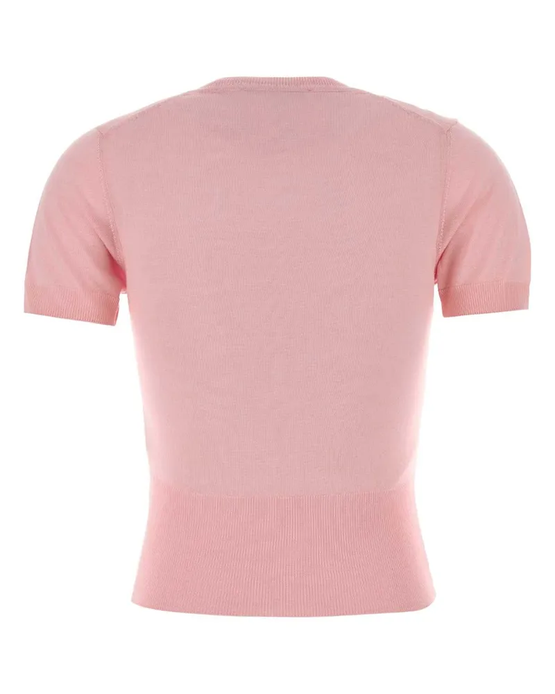 Vivienne Westwood Women Pink Wool Blend Bea Sweater Exterior: Silk Maglieria Pink