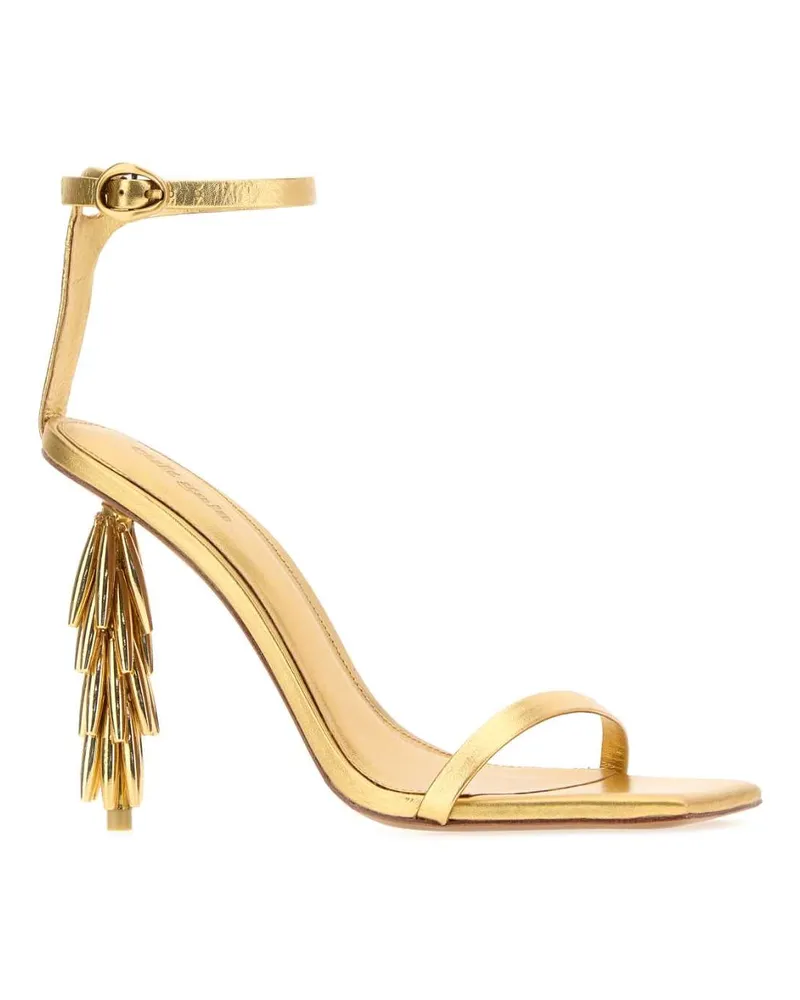 Cult Gaia Women's Sunella Sandal Gold Leather Gold