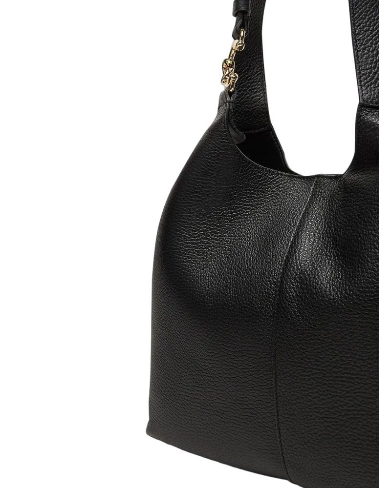 Coccinelle Women's Shopper Bag Black Grained Leather Shopper-bags Black