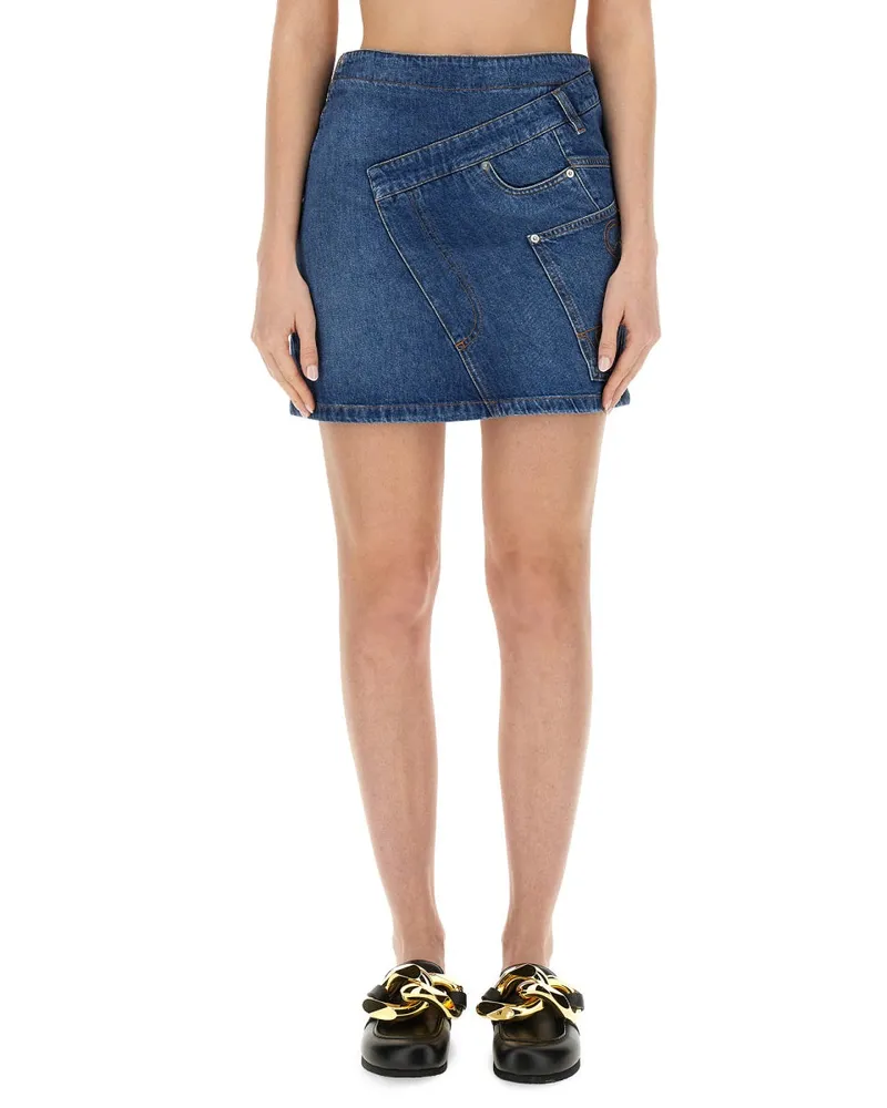 J.W.Anderson Denim Miniskirt — Blue Blue