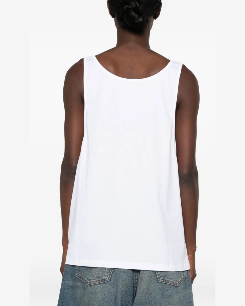 Stella McCartney Graphic Slogan Print Tank Top — White White