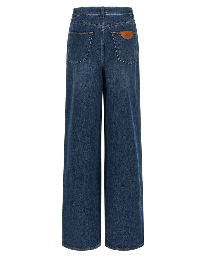 Chloé Palazzo Jeans — Blue Blue