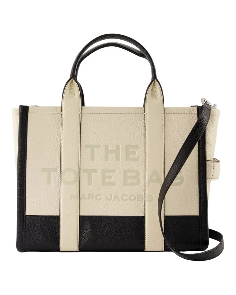 Marc Jacobs Women's The Medium Tote -  Leather Ivory Beige Cowhide Bags Totes-Shopping-Bags Beige