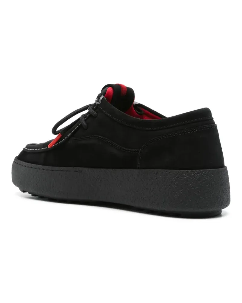 Moon Boot Men's Mtrack Low Boots Black Suede Rubber Black