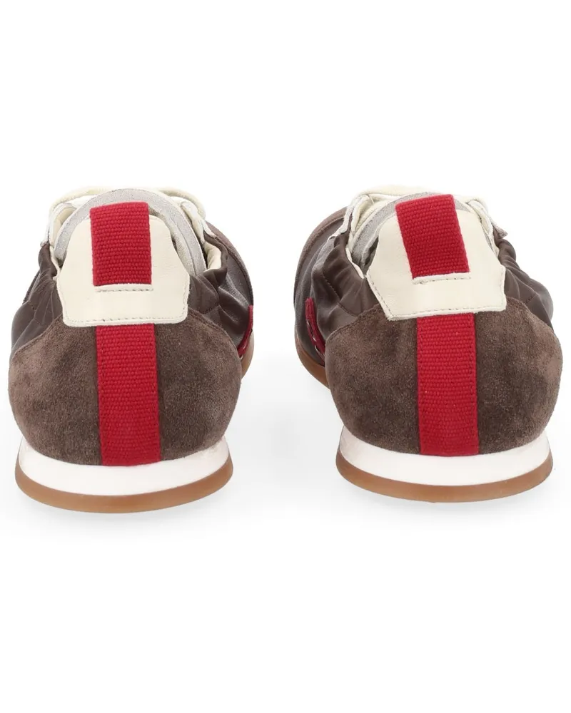Uma Wang Leather Sneakers — Brown Brown