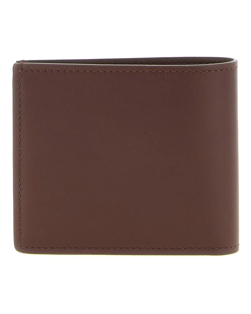 Brunello Cucinelli Men's Brown Calfskin Leather Wallet Brown