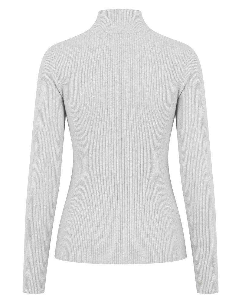 Kitsuné Fox Patch Jersey Sweater — Gray Gray