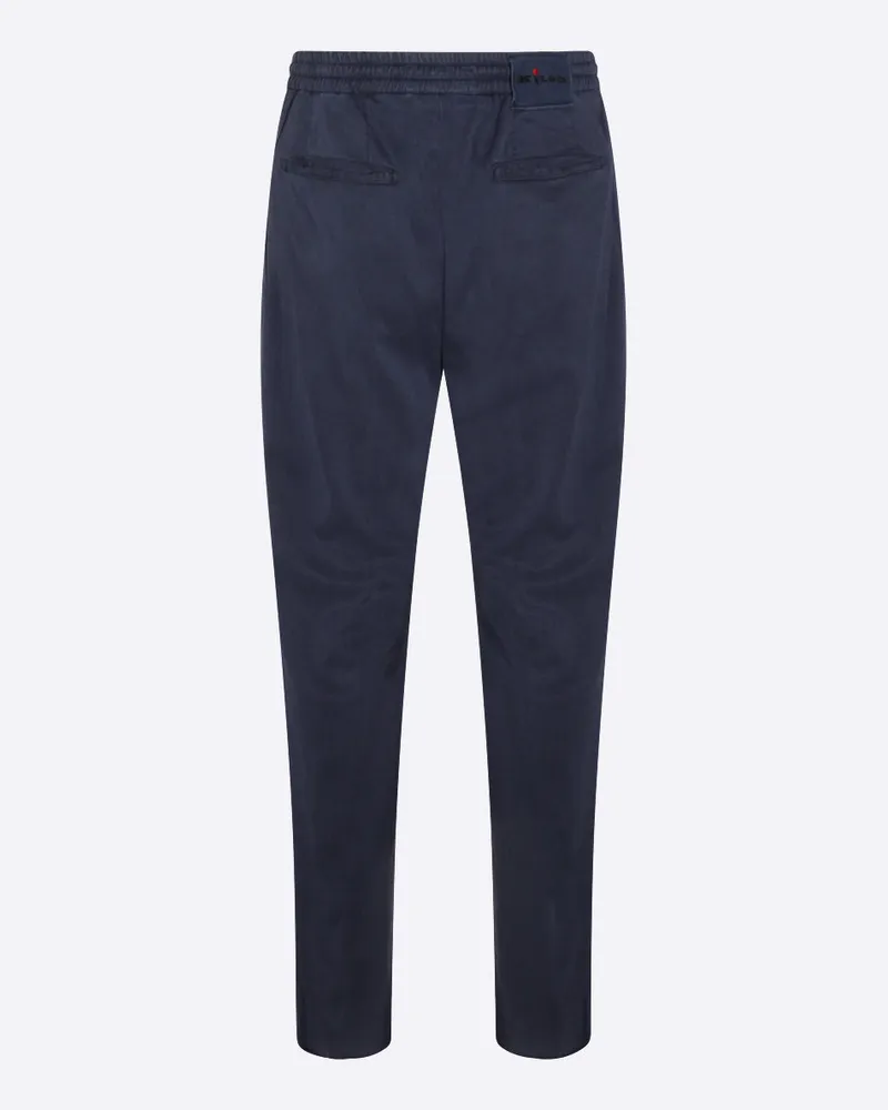 Kiton Men's Trousers Light Blue Ly Ea Blue