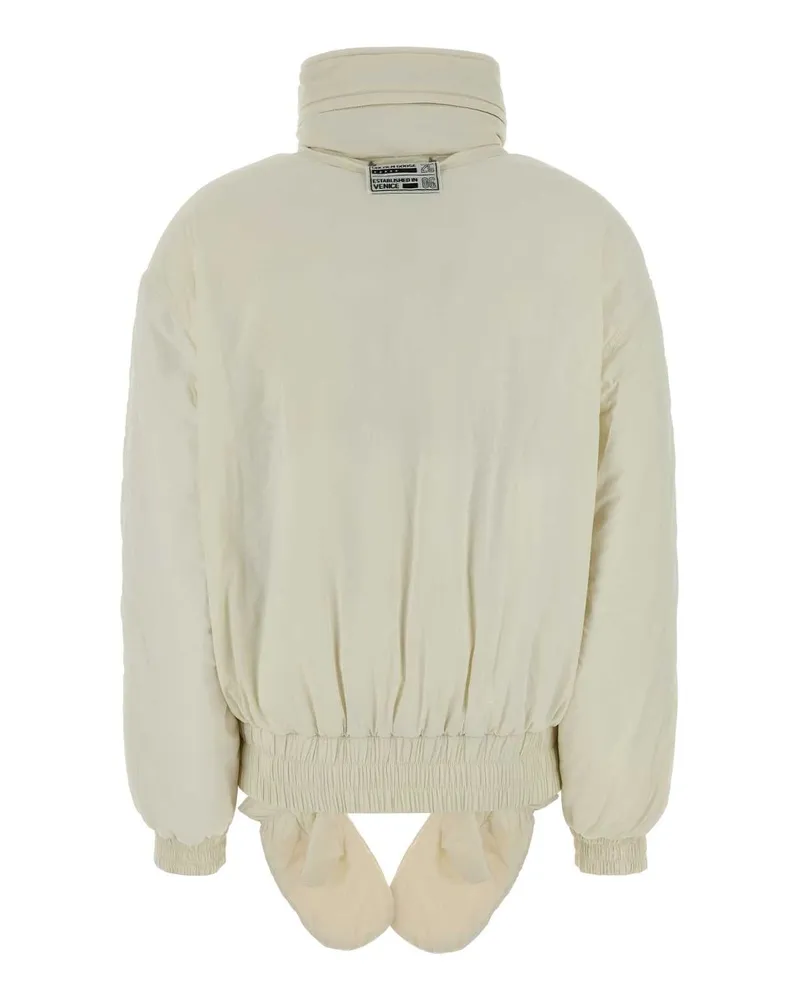 Golden Goose Women Ivory Nylon Padded Jacket Antiquewhite Giubbini Beige