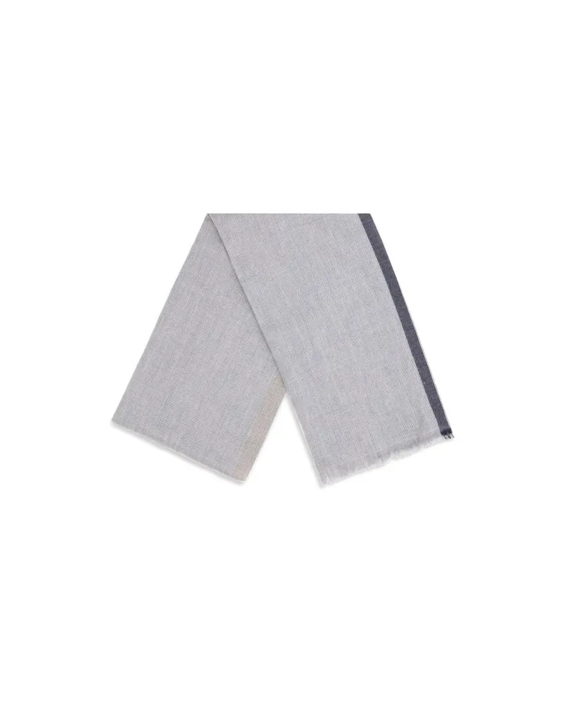 Brunello Cucinelli Men's Gray Cashmere Scarf Gray