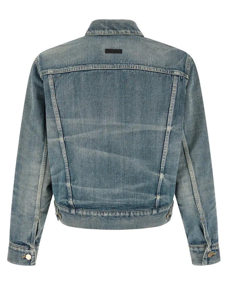 Fear of God Stone Washed Denim Jacket — Blue Blue