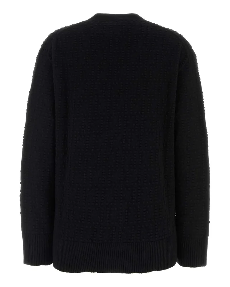 Fendi Fze549aym0 F0gme Black Exterior: Wool Cashmere Maglieria Sweater Black