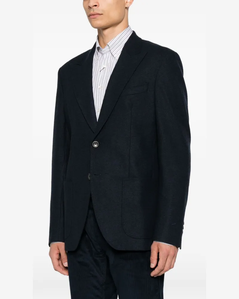 Etro Wool Blend Blazer — Navy Navy