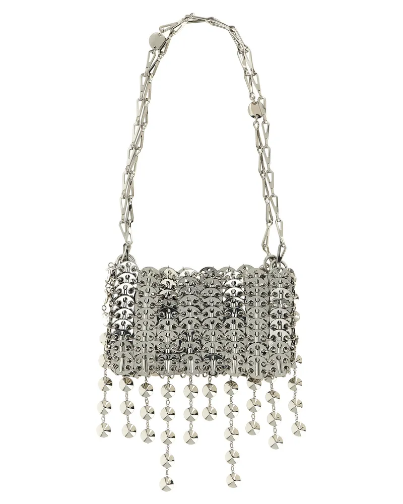 Paco Rabanne Women's Silver Brass Shoulder Bag Silver