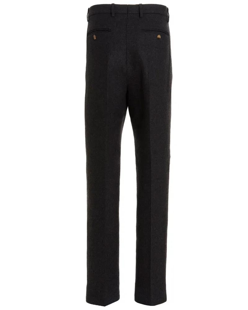 Gucci Men's Gray Wool Dress Pants Gray