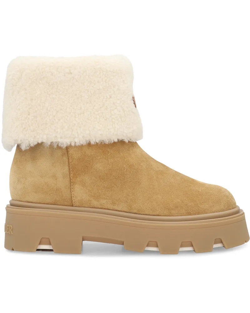 Moncler Women's Ankle Boots Brown Montonesuede Brown