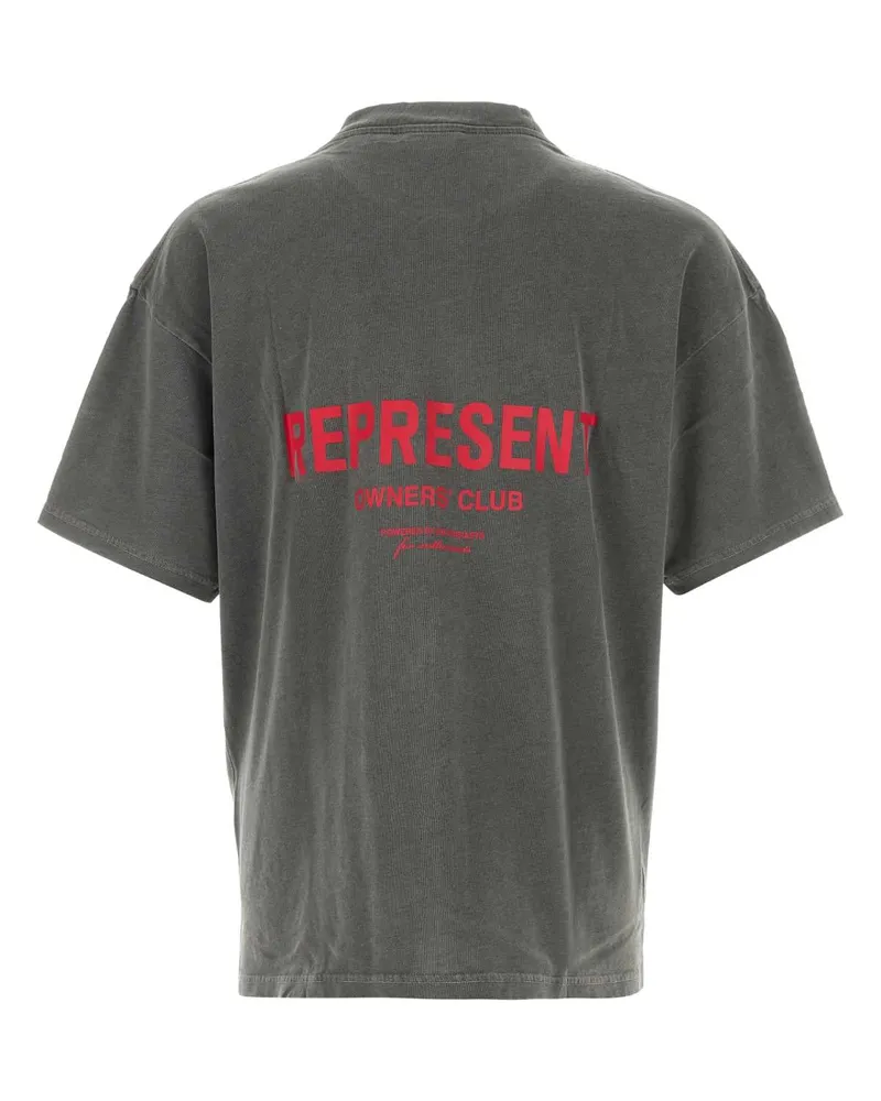 REPRESENT Men's Owners T-Shirt Gray Cotton Gray