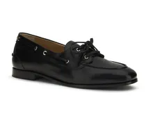 Men's Plume Leather Loafers Black Buffalo