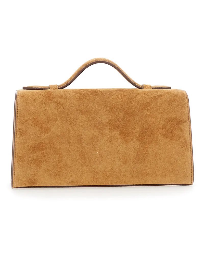 SAVETTE Women's Handbag Symmetry Pochette Brown Suede Handbags Hand Bags Brown