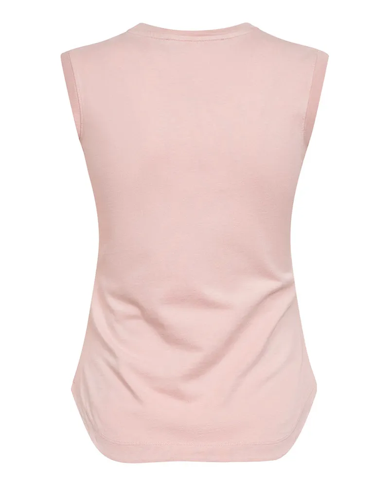 ATTICO Women's Tank Top Reese Rose Cotton Pink Pink