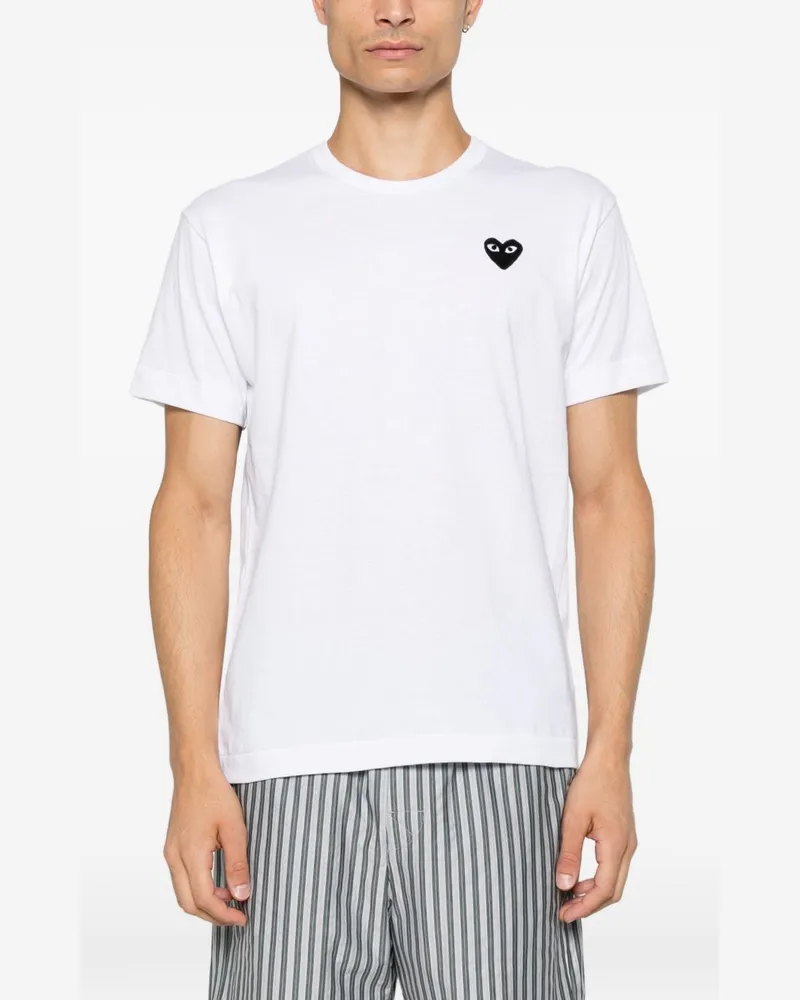 Comme des Garçons Black Heart T-Shirt — White White