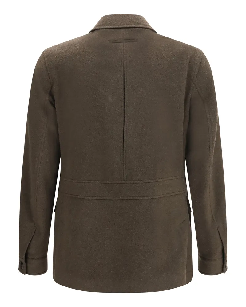 Ermenegildo Zegna Falcon Oasi Jacket — Brown 
