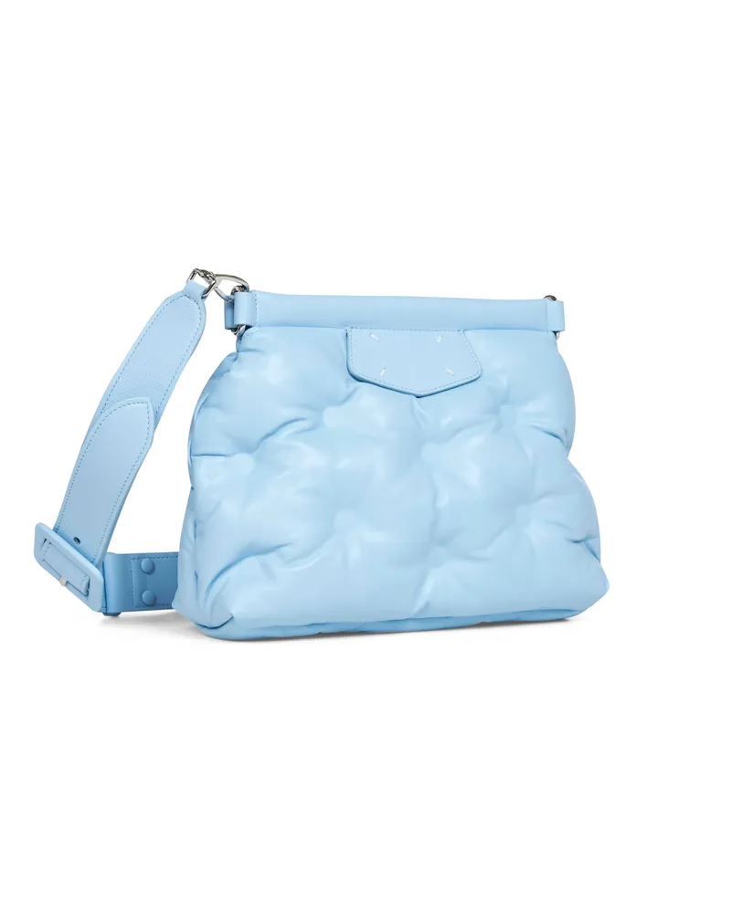 Maison Margiela Women's Clutch Bag Glam Slam Classique Light Blue Ovine Leather (top Grain) Handbags Hand Blue