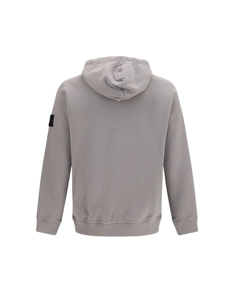Stone Island Men's Gray Cotton Sweatshirt Clothing Gray