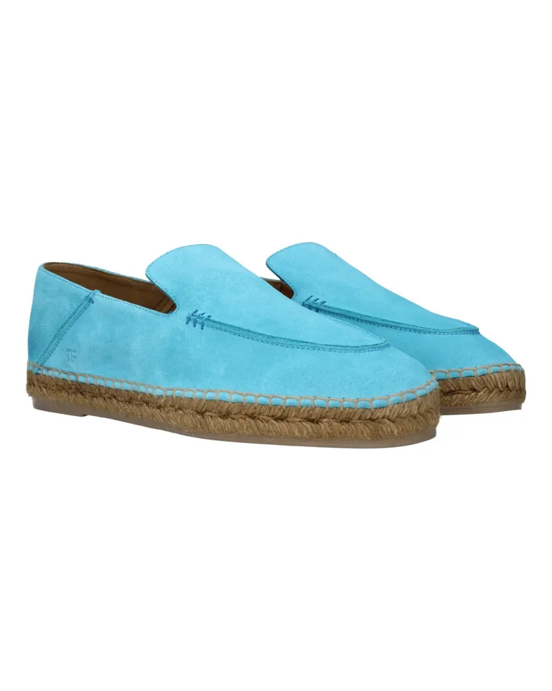 Tom Ford Suede Espadrille — Blue Blue