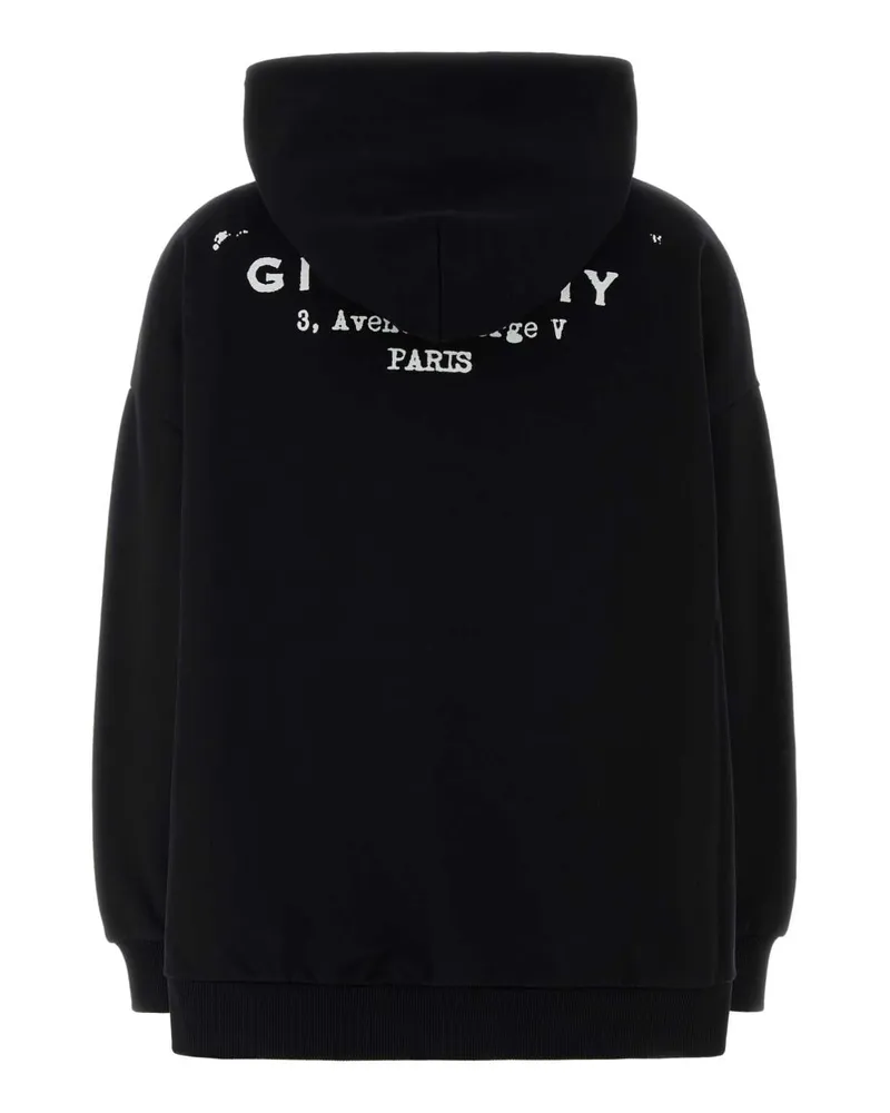 Givenchy Women's Black Cotton Oversize Sweatshirt Exterior: Felpe Black