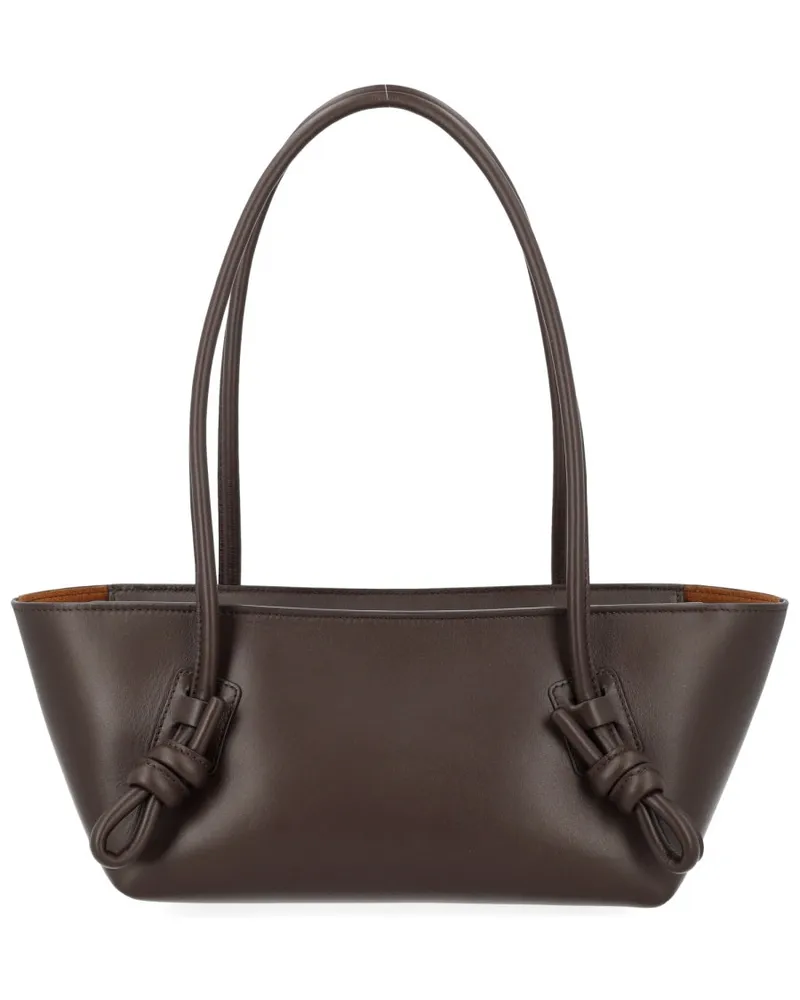 HEREU Women's Shoulder Bag Fleca Brown Leather Brown
