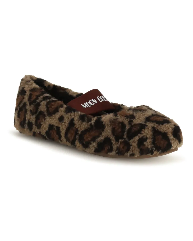 Moon Boot Fleece Baller Boot — Brown Brown