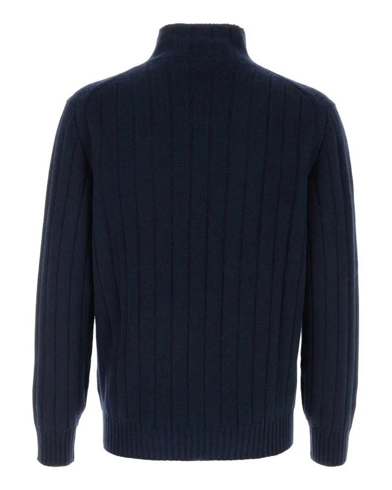 Brunello Cucinelli Turtleneck Sweater — Navy Navy