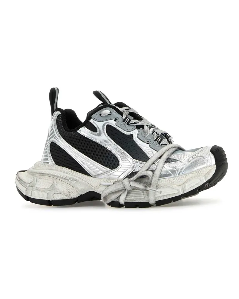 Balenciaga Women's Multicolor Mesh And Rubber 3xl Gradient Sneakers Blk-Grey-White T Polyurethane Polyester Blk/grey/white Multicolor